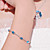  Damen / Kind Kristall Bettelarmband in Silber-Legierung