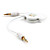  3,5 mm de cable retráctil aux (blanco, 78cm de longitud)