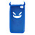  Devil Protective Silica Gel Case for iPhone4 - Blue