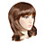  Capless Shoulder-length Top Grade Quality Synthetic Flaxen Brown Straight Hair Wig