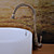  Antique Brass Finish Bathroom Sink Faucet (Tall)