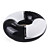  zwemmen ring usb / tf mini-luidspreker met fm radio en zwaailicht (zwart + wit)