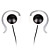  mini-ear hoofdtelefoon mp3 mp4 mp5 (zwart)