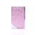 Elegant Metal Business Card Case with Leather Purface-Rose Red