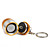  weiße LED ultrahellen LED-Taschenlampe (orange)