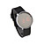  Pair of Jelly Sports Style Crystal Round Mirror Face Red LED Wrist Watch - Black & White