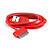  Colorful Sync and Charge Cable for iPad and iPhone (Red/100cm Length)
