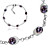 Damen / Kind Kristall Bettelarmband in Silber-Legierung
