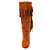  Suede Upper Low Heel Knee High Boots With Tassel More Colors Available