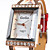  Red PU Leather Band Women's Quartz Wrist Watch with Crystal Decoration