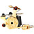  2 Cast Iron Revolver Design Tattoo Gun Kit with LCD Power (40 Color Ink)