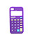 Novelty High-quality Silica Gel Soft Calculator Case for iPhone 4 (Purple)