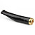  20g Black Colored Sea Coral / Wu Liu Healthy Cigarette Pipe with Unique Pattern