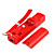  2-in-1 MotionPlus Fernbedienung und Nunchuk für Wii (Rot)