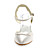  FLORENCIA - Sandalen mit hohen Absätzen Hochzeit Blockabsatz Satin