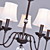  HANNIBAL - Lampadario con 5 lampadine