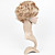  lace front korte hoogwaardig synthetisch licht blond krullend haar pruik