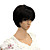  Capless Short High Temperature Wire Black Costume Party Wig