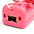  2-in-1 MotionPlus Remote Controller and Nunchuk + Case for Wii/Wii U (Pink)