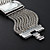  Damen silbernen Schmuck Armband mit Tschechischen Diamanten Dekor (Weiß)