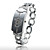  femmes à la mode de montre bracelet à quartz pc avec une bande en alliage argentées