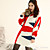  ts gestrickt Farbblock Pullover