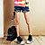 paillettes nier shorts
