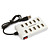  10-port med høy ytelse usb 2.0 hub (hvit)