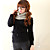  Fuzzy-Bogen gestrickten Pullover