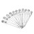  1500-2000 mcd 5mm blauwe LED emitters (10-pack)