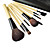  9-tlg professionellen Make-up Pinsel mit freien Lederbeutel gesetzt