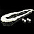 Gorgeous Imitation Pearl Wedding Bridal Jewelry Set Including Necklace And Earrings