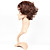  Lace Front Short High Quality Synthetic Dark Brown Curly Hair Wig