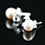  925 Sterling Silver With Freshwater Pearl Stud Earrings (More Colors)
