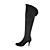  gamuza stiletto botas hasta la rodilla de tacón alto con volantes fiesta / noche zapatos