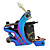  3 de ferro fundido kit tattoo armas com poder de lcd e 55 de tinta de cor