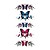  5 Pcs Butterfly Waterproof Temporary Tattoo(18.5cm*9cm)