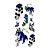  6 Pcs Butterfly and Rose Mixed Temporary Tattoo