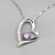  925 Sterling Silver/ CZ Cubic Zirconia With Platinum Plated Pendant