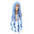  Capless Extra Long Body Wave Synthetic Cyan Party Hair Wig