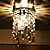  Crystal Semi Flush Mount in Warm Light