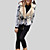  Long Sleeve Faux Fur Office/ Casual Coat More Colors Available