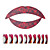  5 tattoo lábio pcs 10 pcs e adesivos de unhas
