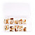  75pcs Metal Shiny Silver And Golden Acrylic UV Gel False Nail Art Tips