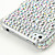  Etui Rigide de Protection Argenté avec Strass, Réfléchissant, pour iPhone 4