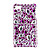  Custodia protettiva in pvc con cristalli copertura per iphone 4, 4s (viola)