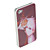  elegante funda protectora tapa dura para el iPhone 4 / 4s (fucsia)