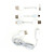  3-en-1 juego de cables para el iPhone, Nokia, Blackberry, HTC y mucho más (blanco)
