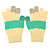  des gants tactiles pour iPhone et iPad (jaune et vert)