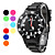  Plastic Band Quartz Wrist Watch